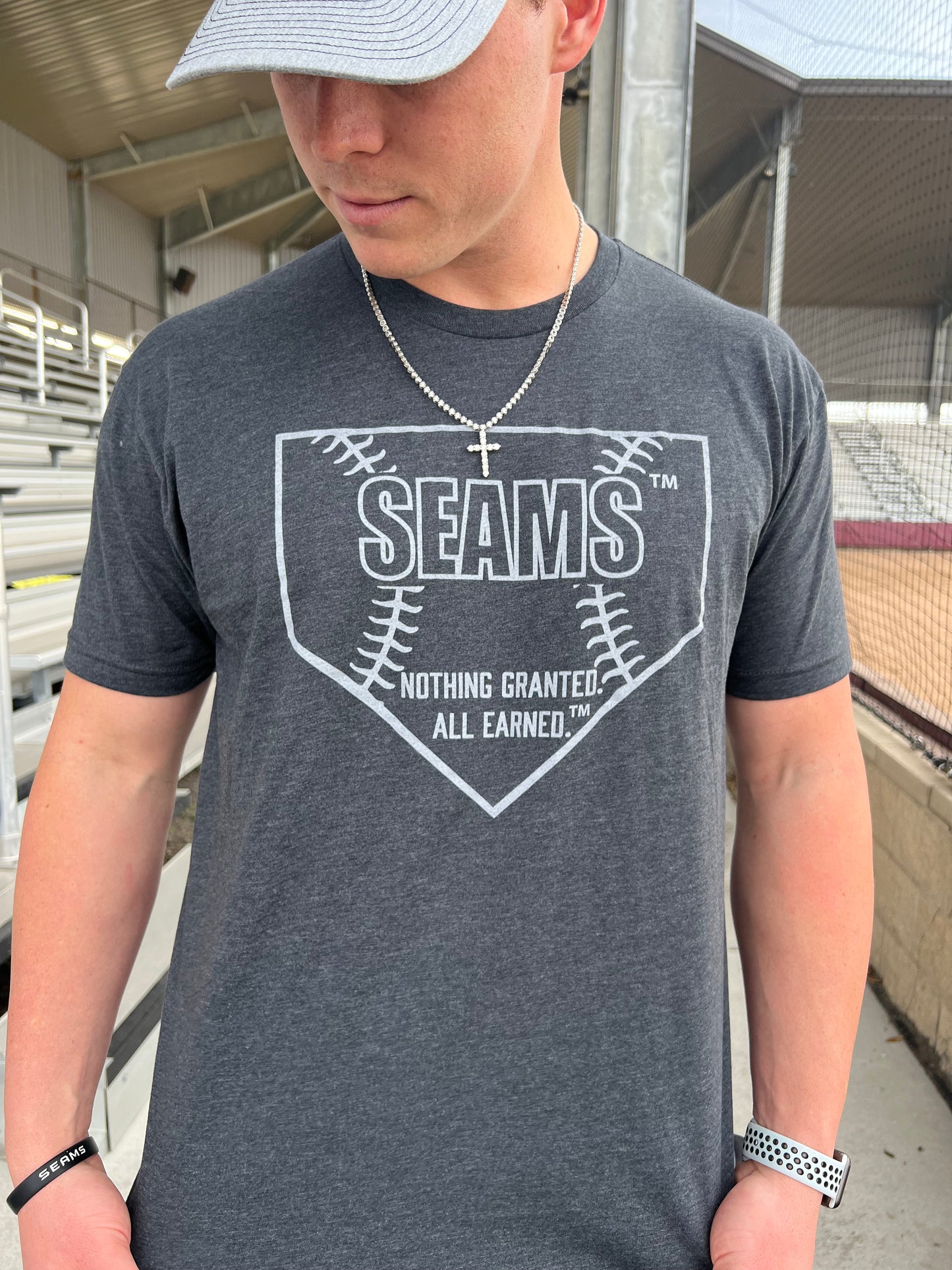 Blue Homeplate T-Shirt(pictured is sold out grey)