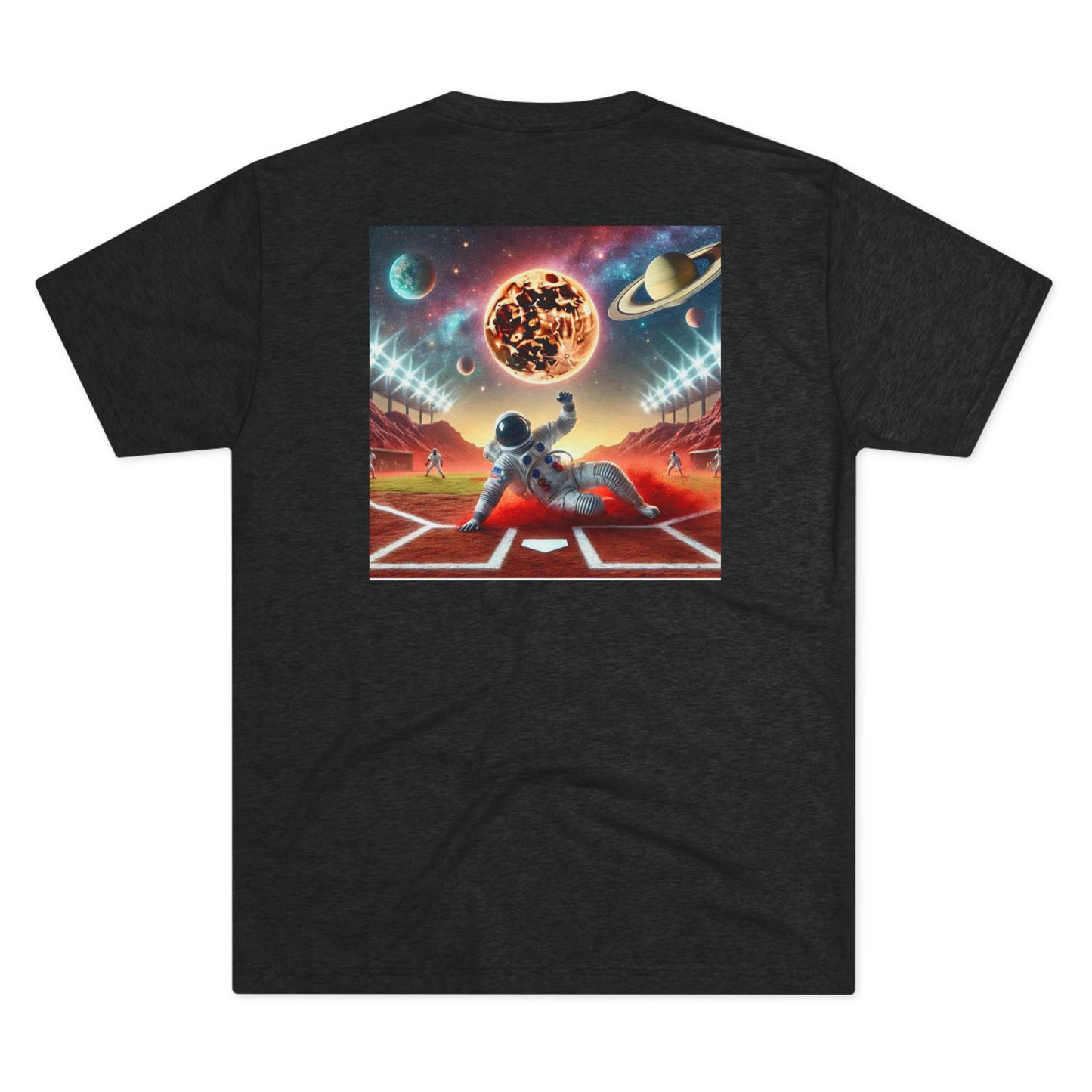 Sliding Astronaut- Unisex Tri-Blend Crew Tee