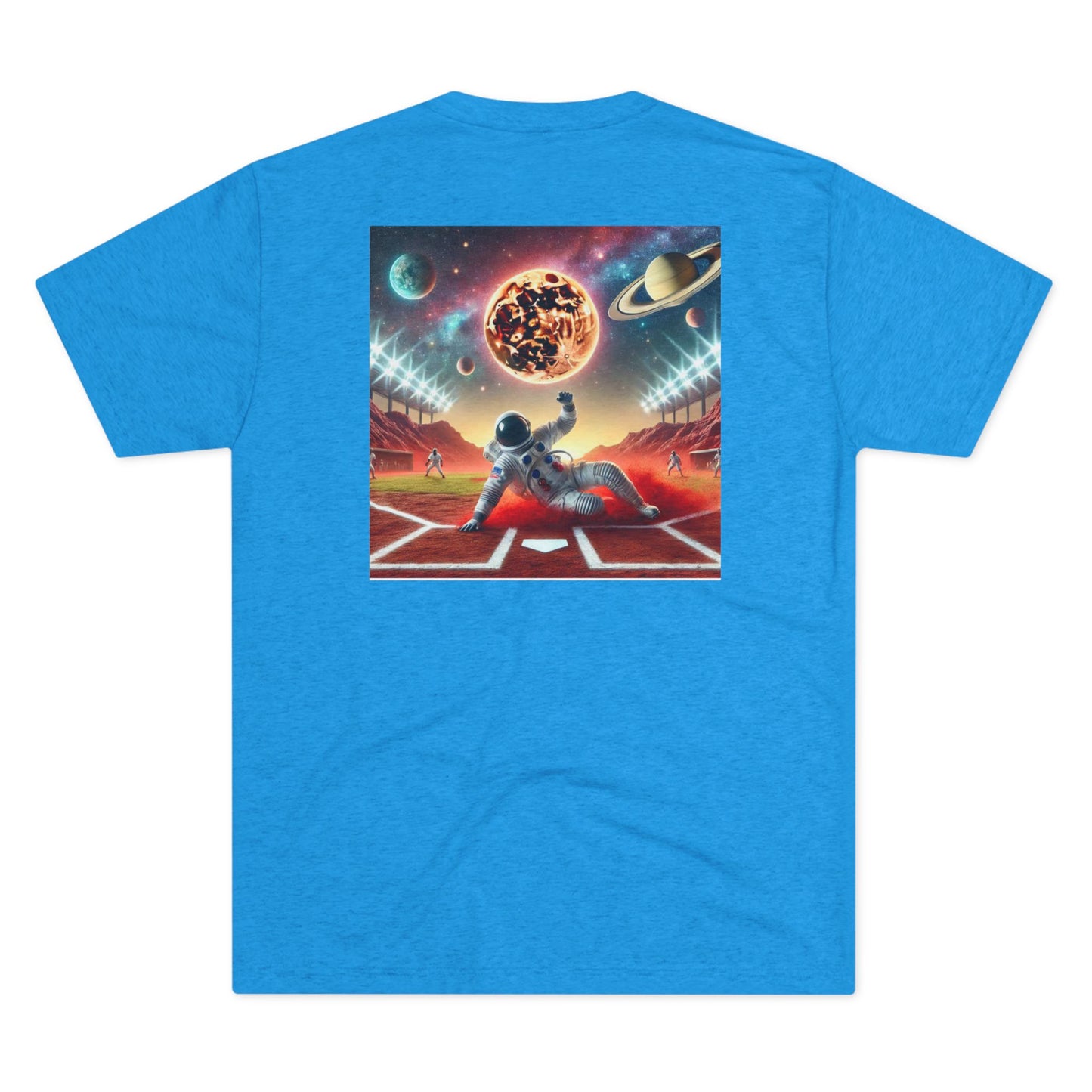 Sliding Astronaut- Unisex Tri-Blend Crew Tee